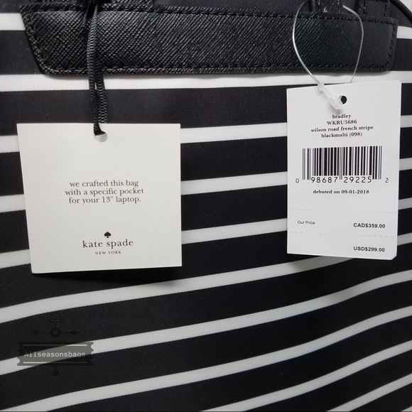 Kate spade LARGE Bradley Wilson French Backpack - Picture 5 of 8